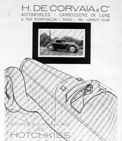 hotchkiss de corvaia рекламка