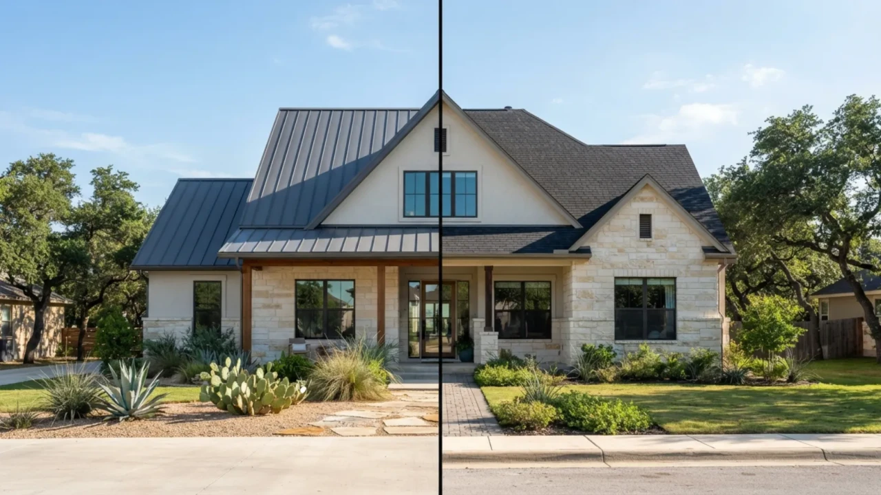 Cost comparison metal roof vs asphalt shingles San Antonio