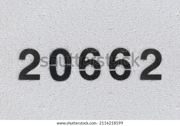 black number 20662 on white 600w 2116218599