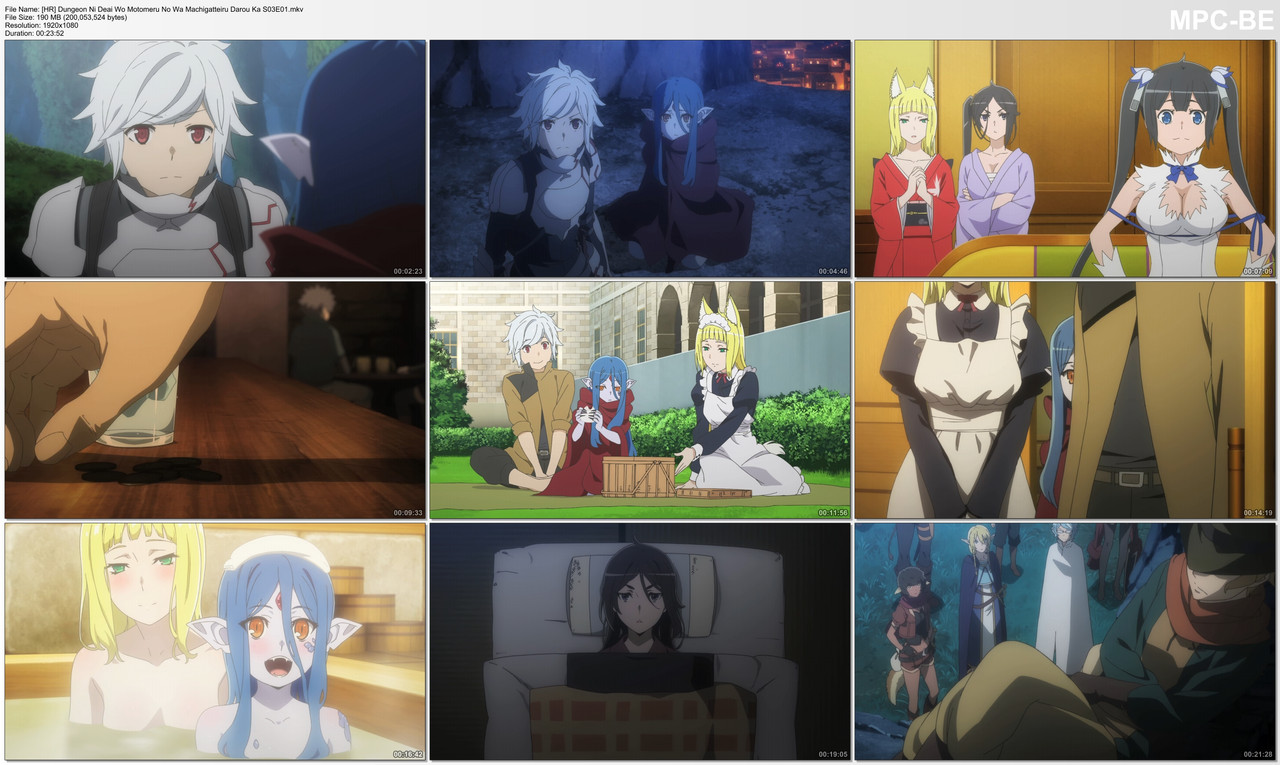 [HR] Dungeon Ni Deai Wo Motomeru No Wa Machigatteiru Darou Ka S03E01.mkv_thumbs