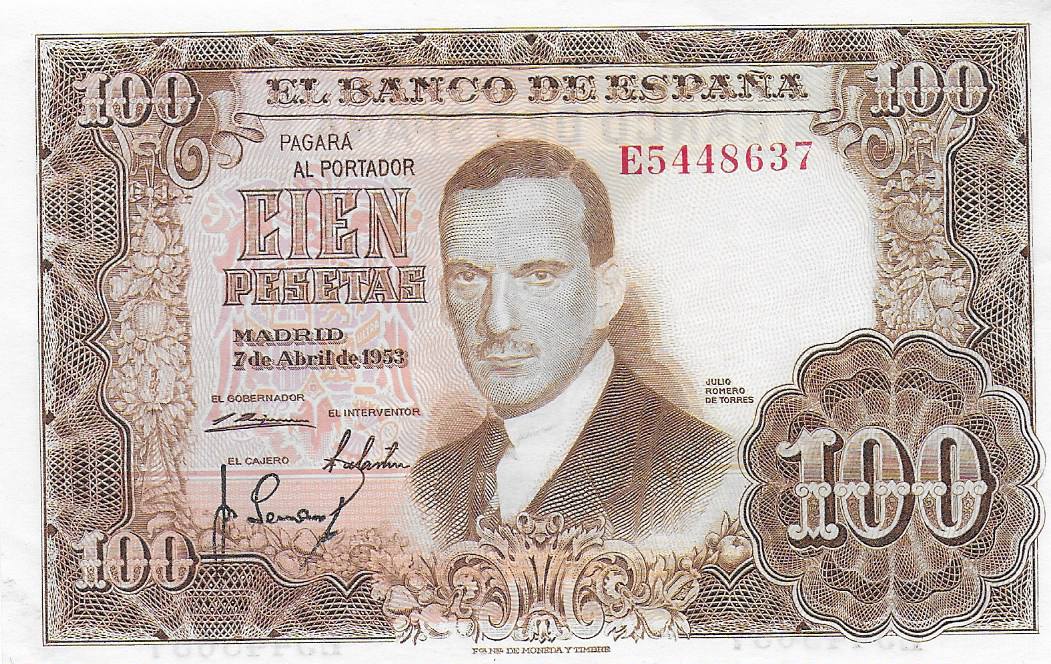 Investigación - Billetes de 100 pts 1953 Romero de Torres - Página 2 E