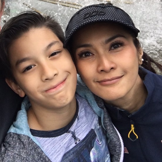 Maudy Koesnaedi dan sang putra