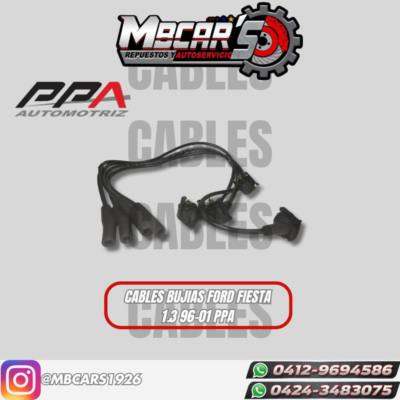 CABLES BUJIA FORD FIESTA 1.3 SILICON 8MM
