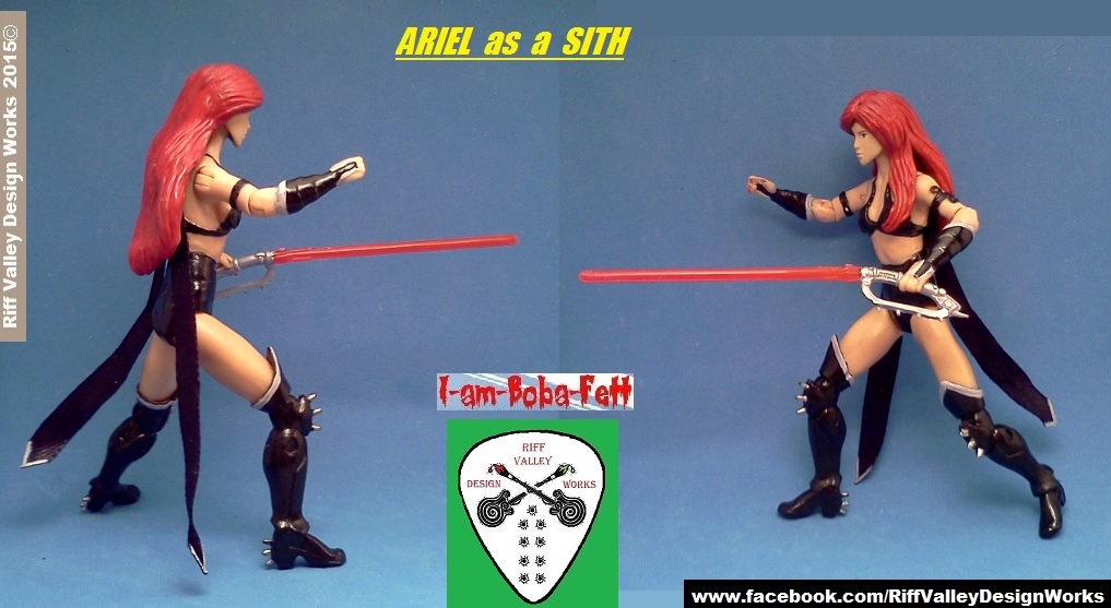 custom ariel as sith figure B