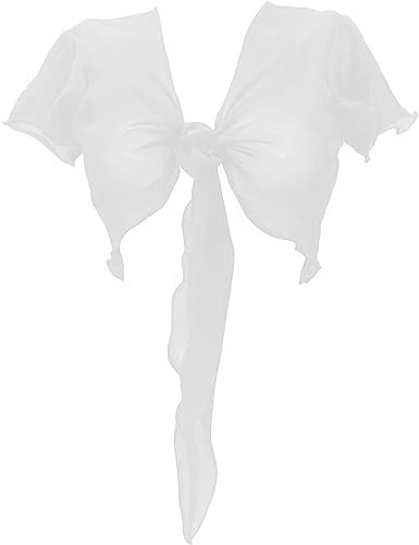 Women's Chiffon Choli Blouse Short Sleeve Tie Crop Top Shrug Belly Dance Gypsy - Bild 58 von 63