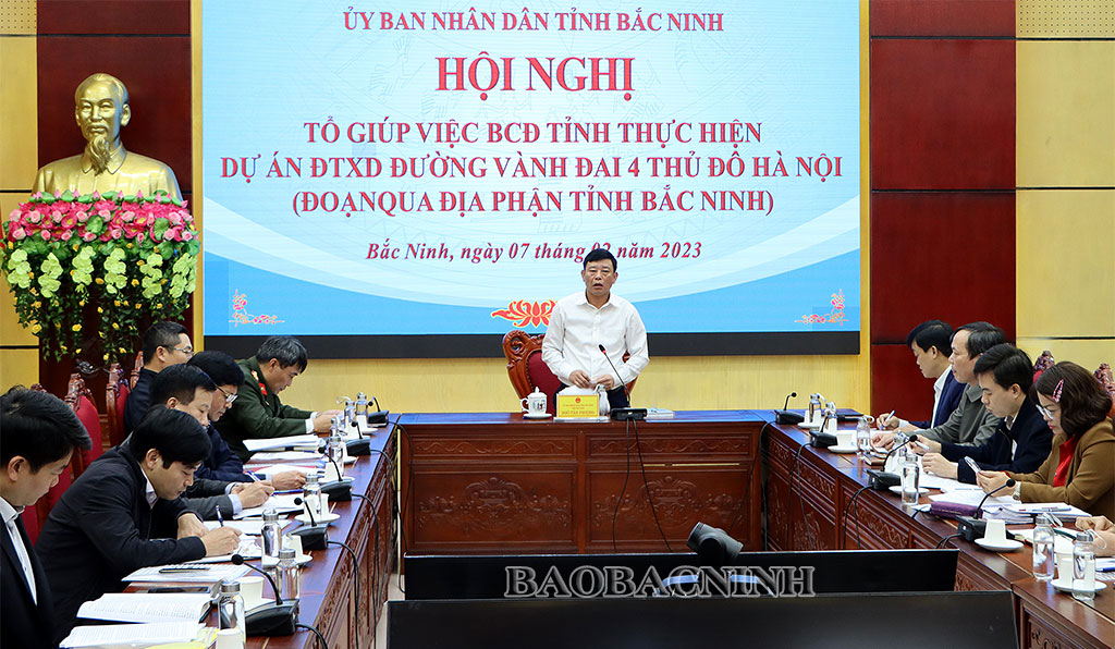Bắc Ninh đôn đốc tiến độ dự án đường Vành đai 4