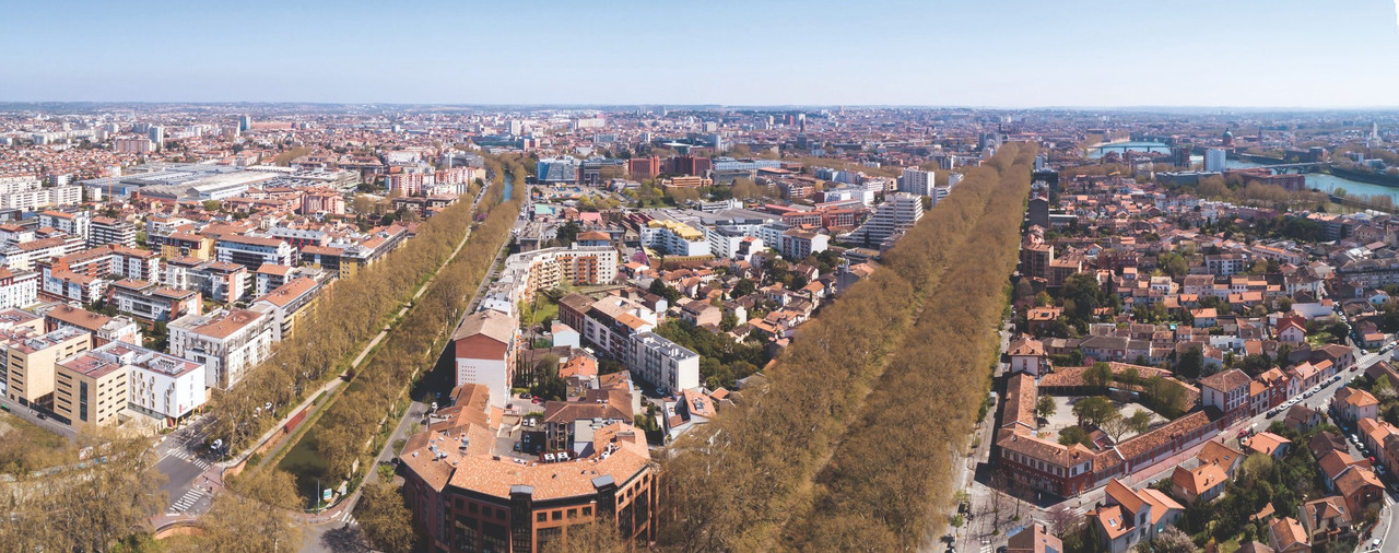 vue aérienne depuis ponts jumeaux