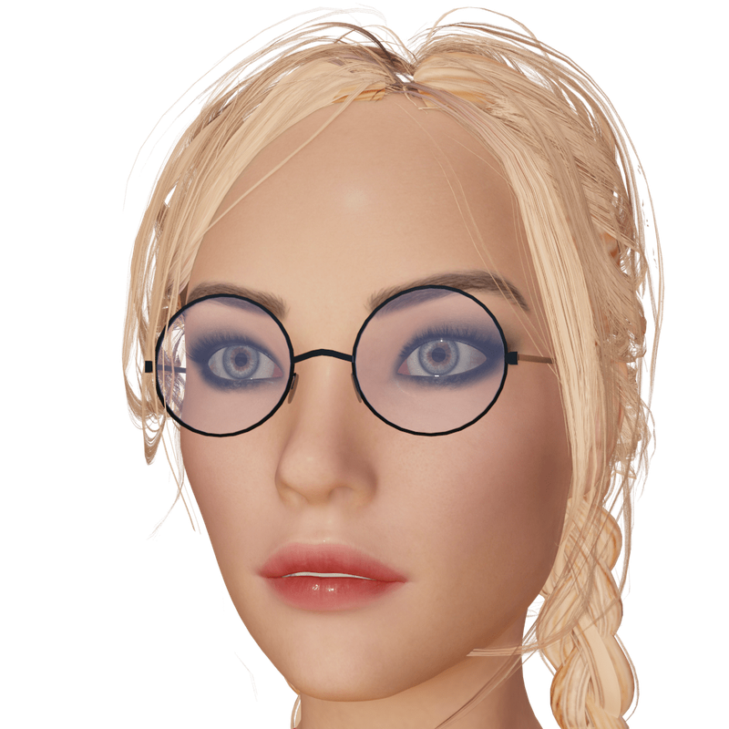 Round Rimmed Glasses for G8F/G8.1F, G8M and G9