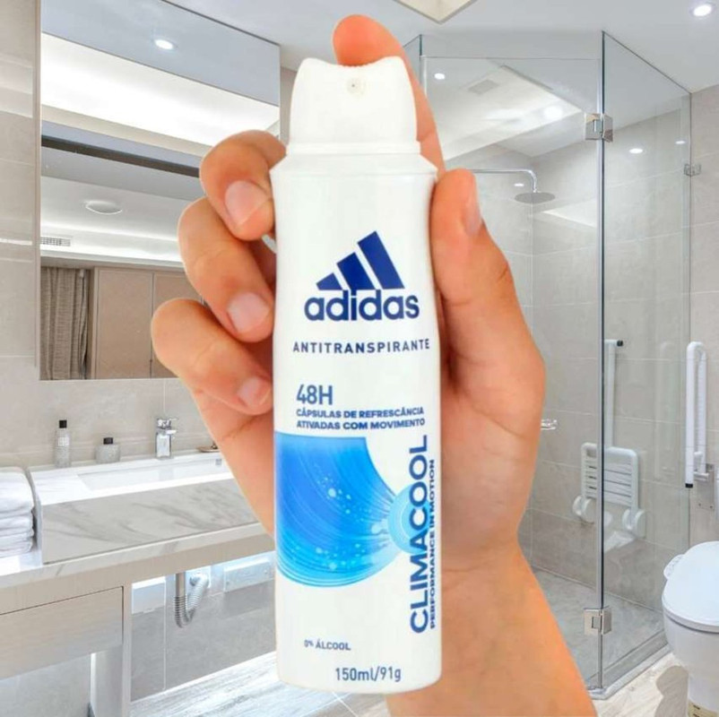 Desodorante Aerossol Climacool Feminino, Adidas, Branco, 150Ml