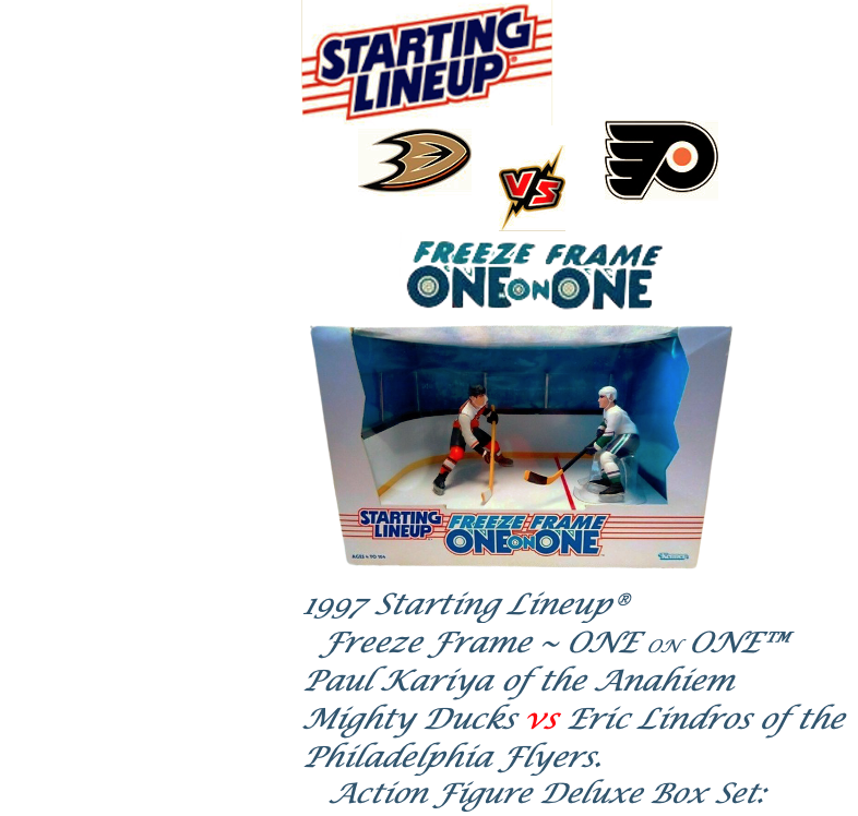 1997⚡️NHL Starting Lineup® Freeze Frame ONE ON ONE™ PAUL KARIYA