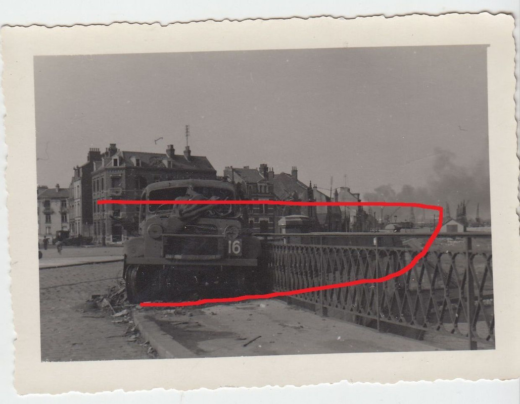 Foto 2wk Frankreich zerstörtes französisches Kfz