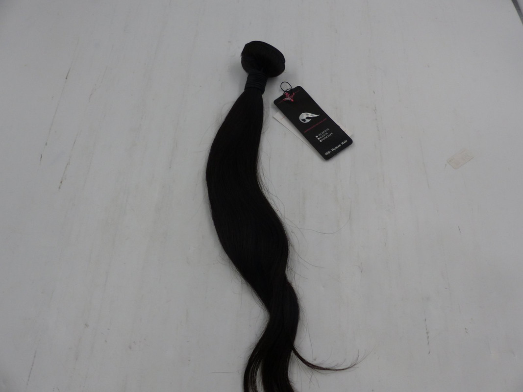 WOMENS 100% HUMAN UNPROCESSED NATURAL HAIR BROWN STRAIGHT 16