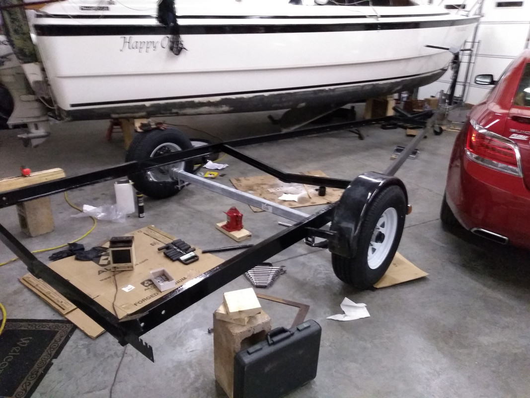 Trailer axle swap