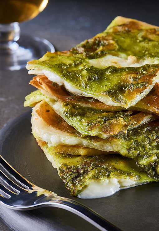Focaccia al formaggio e pesto 350 g