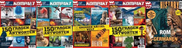 Welt der Wunder Kompak Magazin Hefte No 01, 02, 03, 04, 05 2023