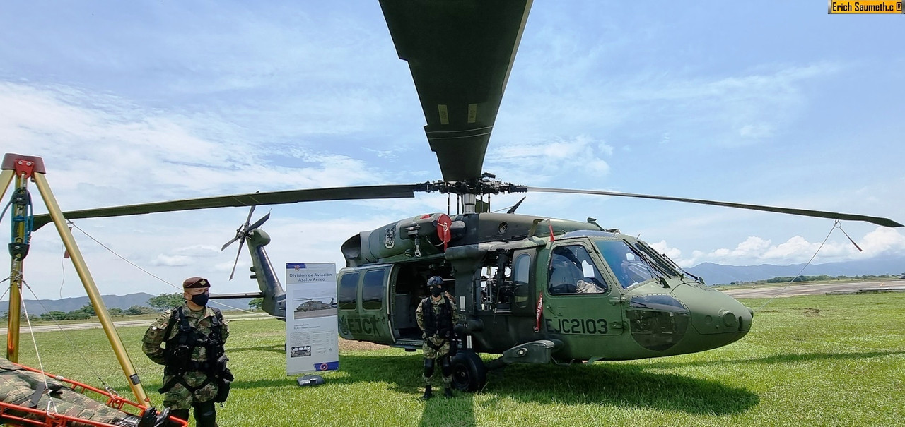 Colombia mantiene en un 70% la disponibilidad operacional de su flota de BlackHawk