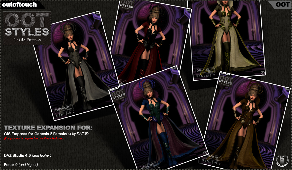 OOT Styles for GIS Empress for Genesis 2 Female(s)