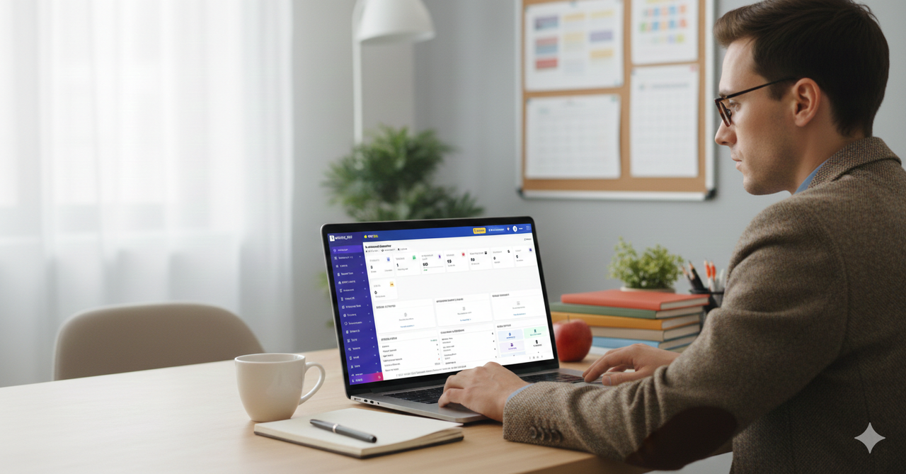 School Management Software Dashboard Preview