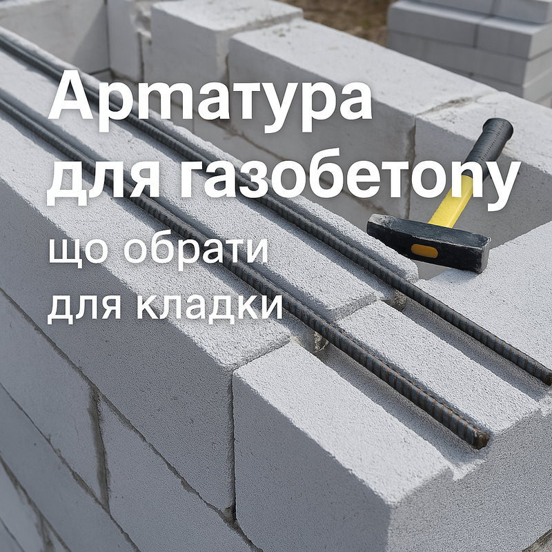 Яку арматуру використовують для кладки з газобетону