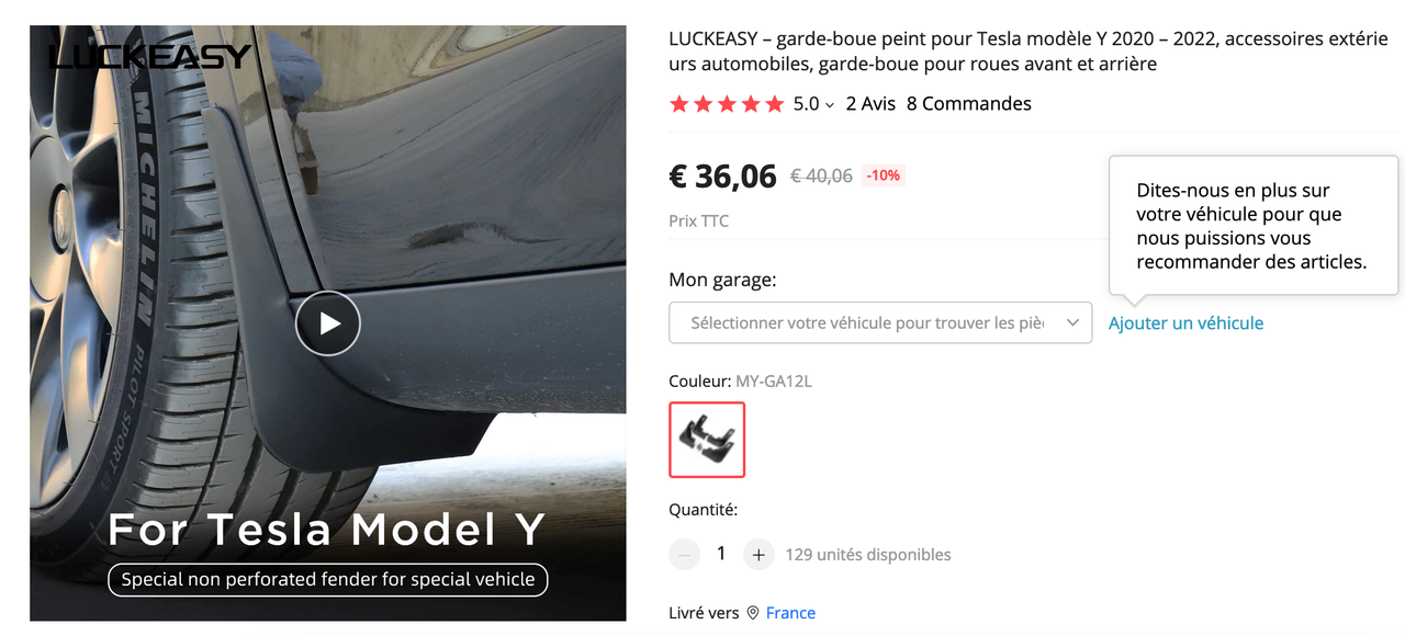 Garde boue pour Model Y - Forum et Blog Tesla