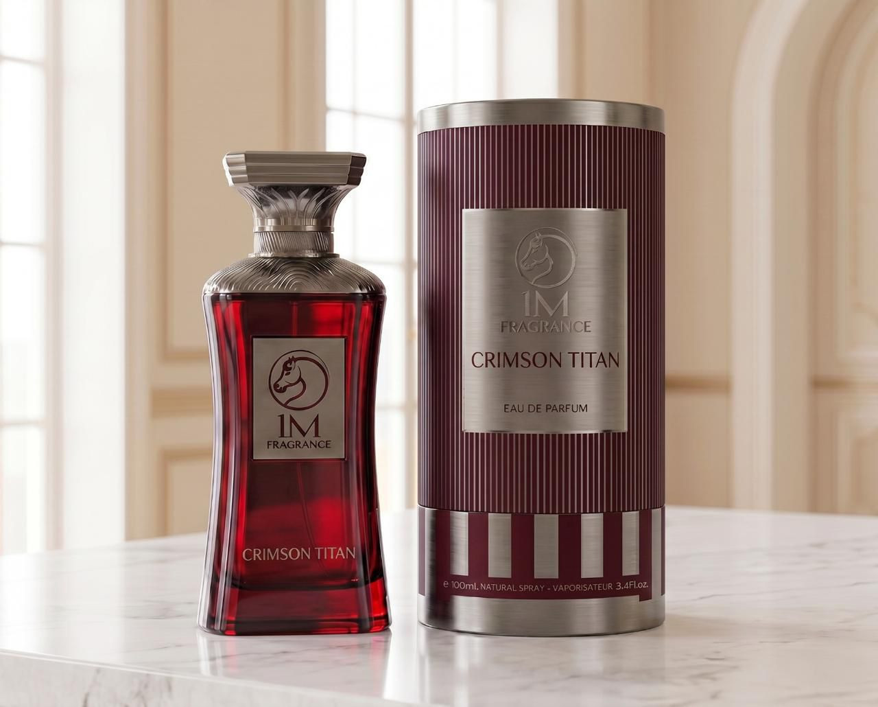 Crimson Titan Eau de Parfum 100ml — 1M Fragrance