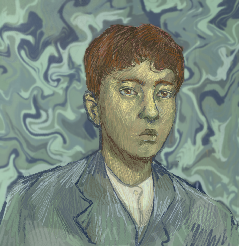 Self portrait, Van Gogh style