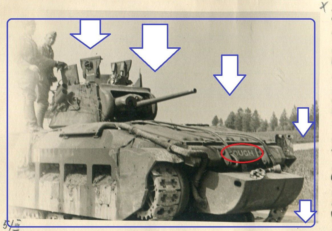 Foto England Panzer TANK außer Gefecht 1940