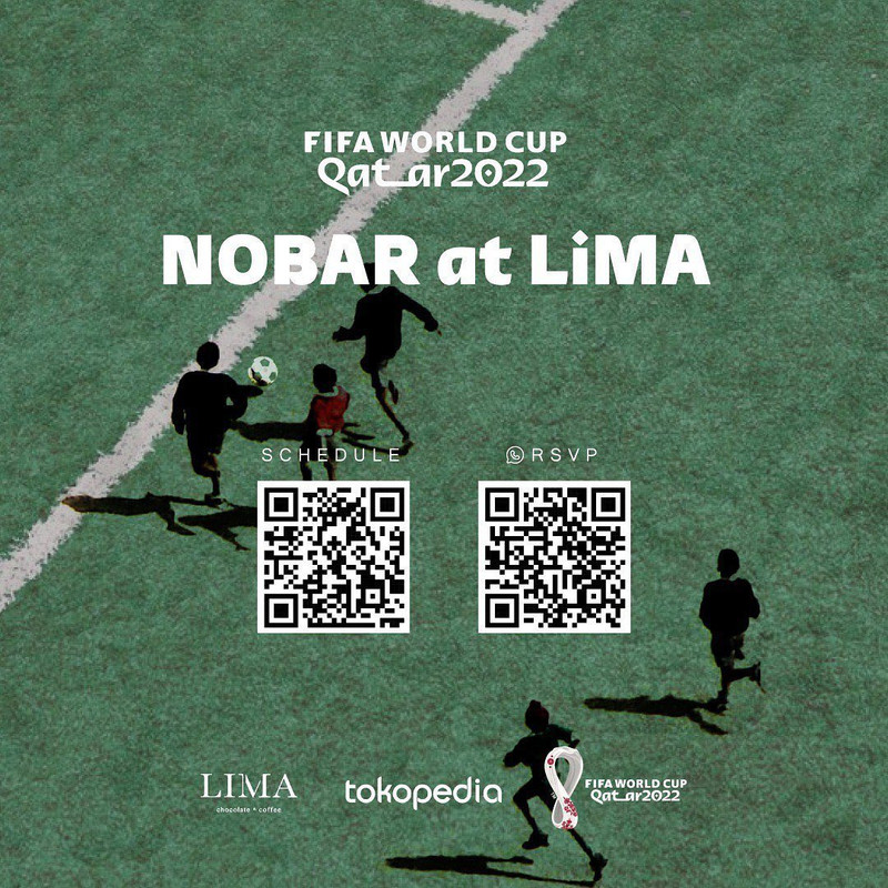 LIMA chocolate & coffee, tempat nobar Piala Dunia 2022 di Jakarta.