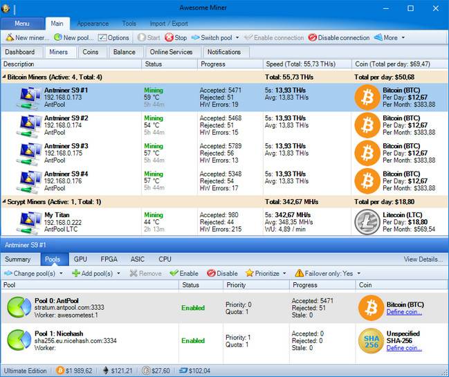 Awesome Miner Ultimate 10.1 Patch miner Tool free download tool