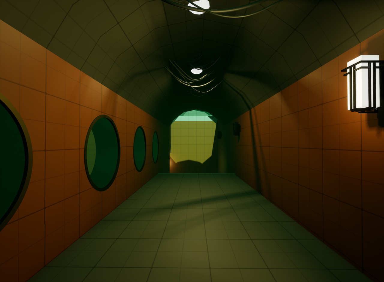 Opening corridor leading into Eden Dome