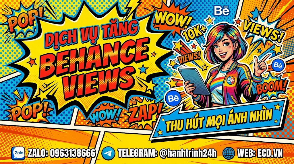dịch vụ tăng behance views tốt nhất tăng like