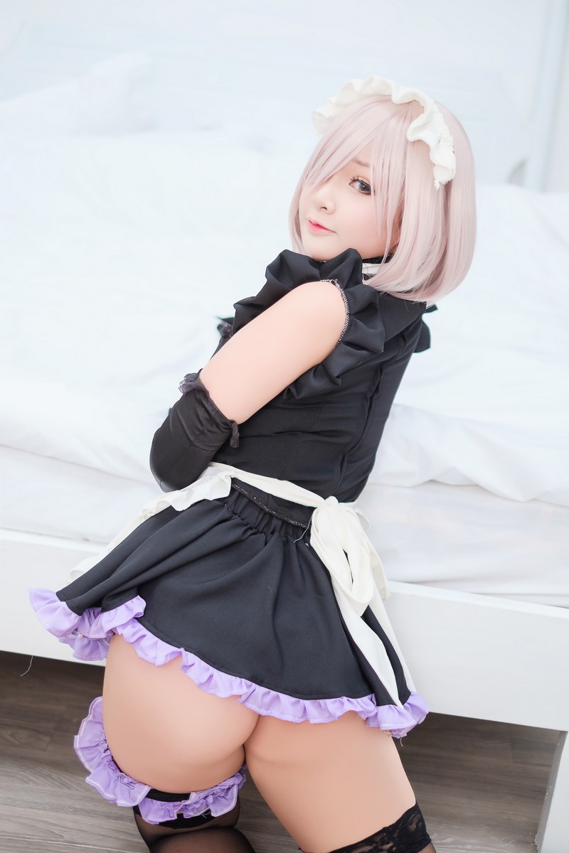 MiMi Chan 玛修 Mash Kyrielight 女仆 Cosplay FGO 写真图集【15P-32.6M】插图