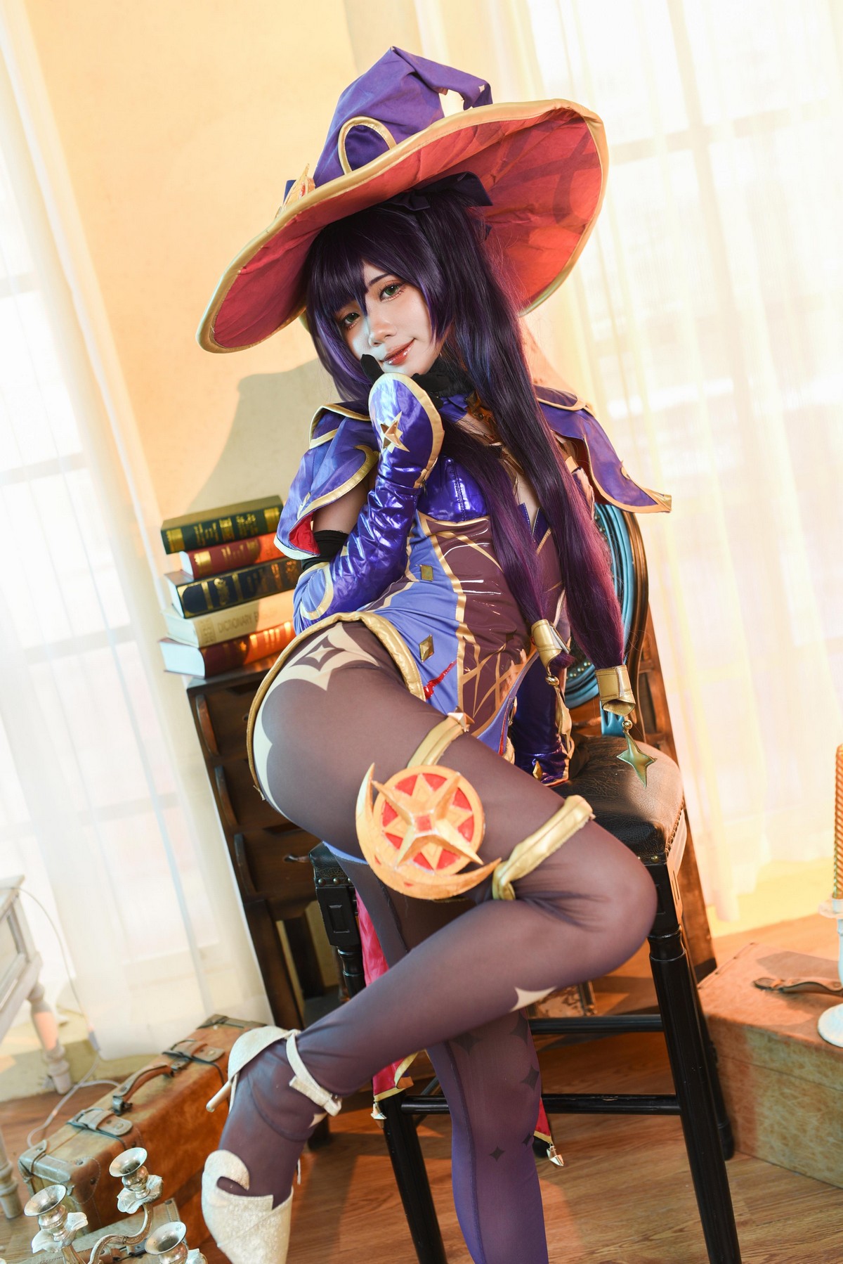 PoppaChan Mona Cosplay (Genshin Impact) HD Set – 53 Photos 20MB插图3