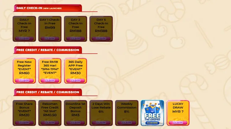 User friendly design interface at Candy916