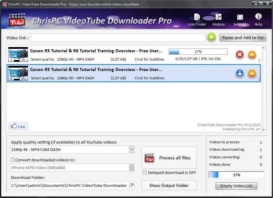 CHRISPC VIDEOTUBE er Pro 14.22.1005. Video downloader professional. Jerry youtube downloader Pro Full Version.