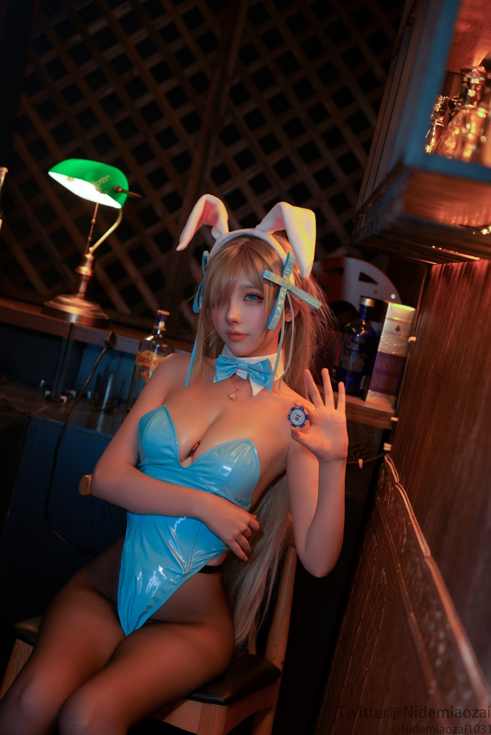 Cat Demon 喵崽｜碧蓝档案 明日奈 兔女郎 Cosplay 高清写真合集（123P）插图4