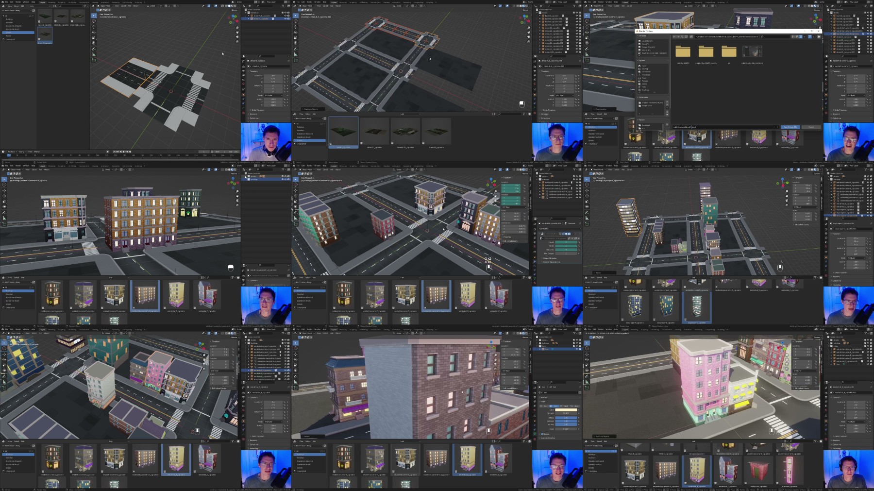 C4L04 Assembling City Streets Buildings - CUBICITY: Creating and Utilizing Asset Libraries with Blender