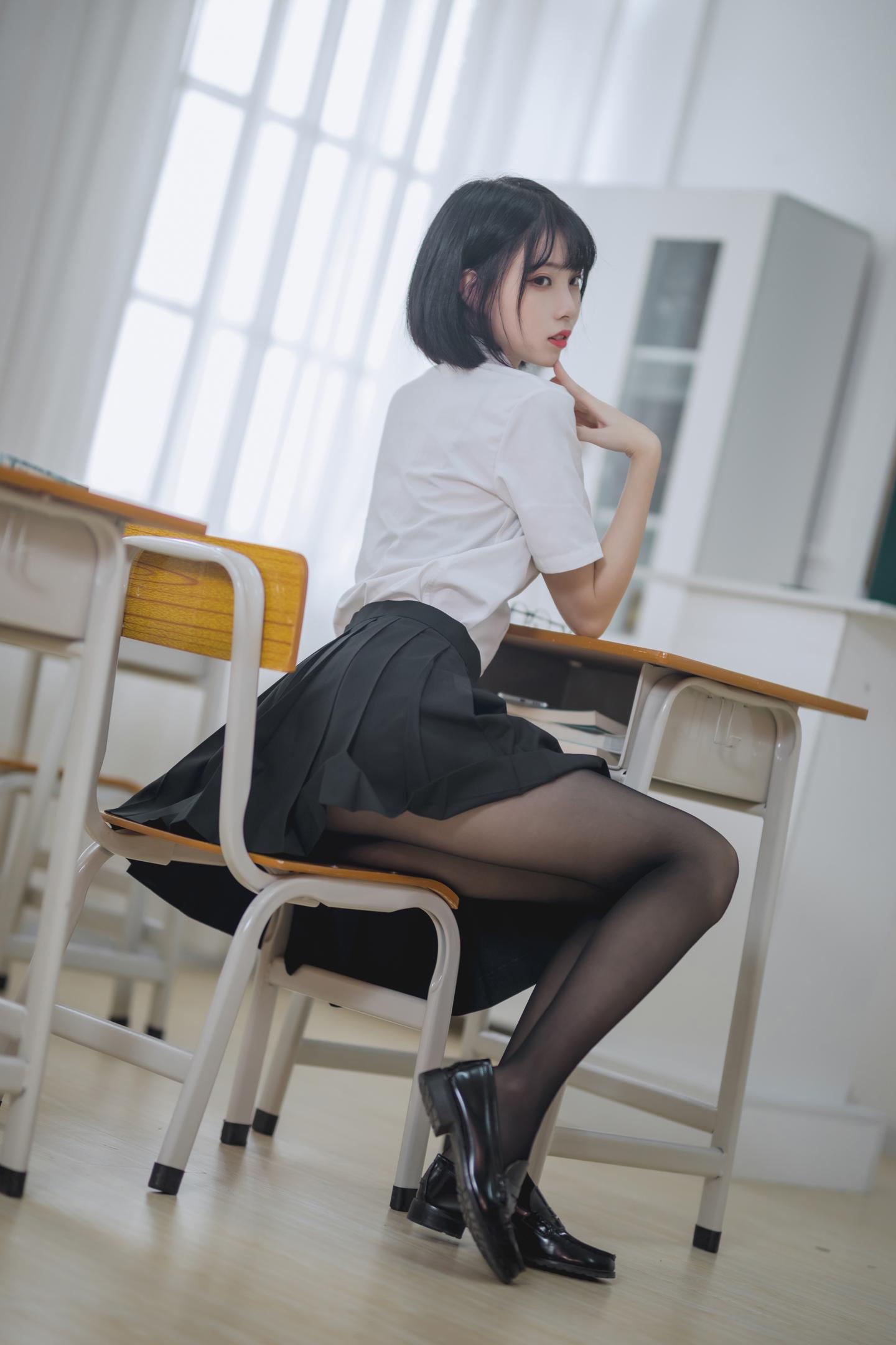 许岚LAN NO.001 教室JK黑丝 6