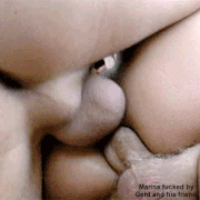 Marina fucked by Gerd and his friend