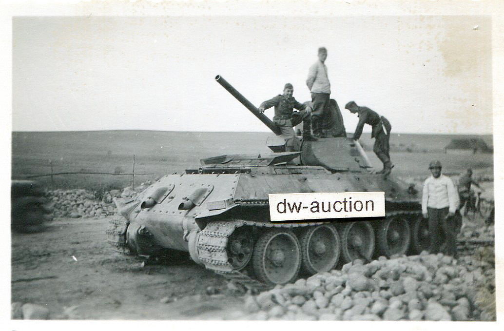 Rußland , zerstörter russischer Panzer (3)