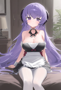 1girl, {{hanyuu}}, mikozin, NDGD, ohlia, {kobayashi ritz}, reoen, purple hair, p s-2285646918