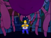 The Simpsons and to overcome the spiders curse