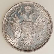 1 florin Francisco José I. Austria. 1861. Dedicada a txabs PAS5365