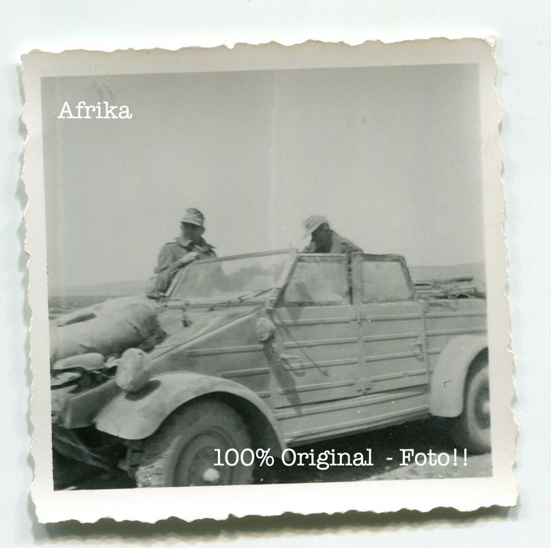 Foto Afrika Afrikakorps VW Typ 82 - Kübelwagen