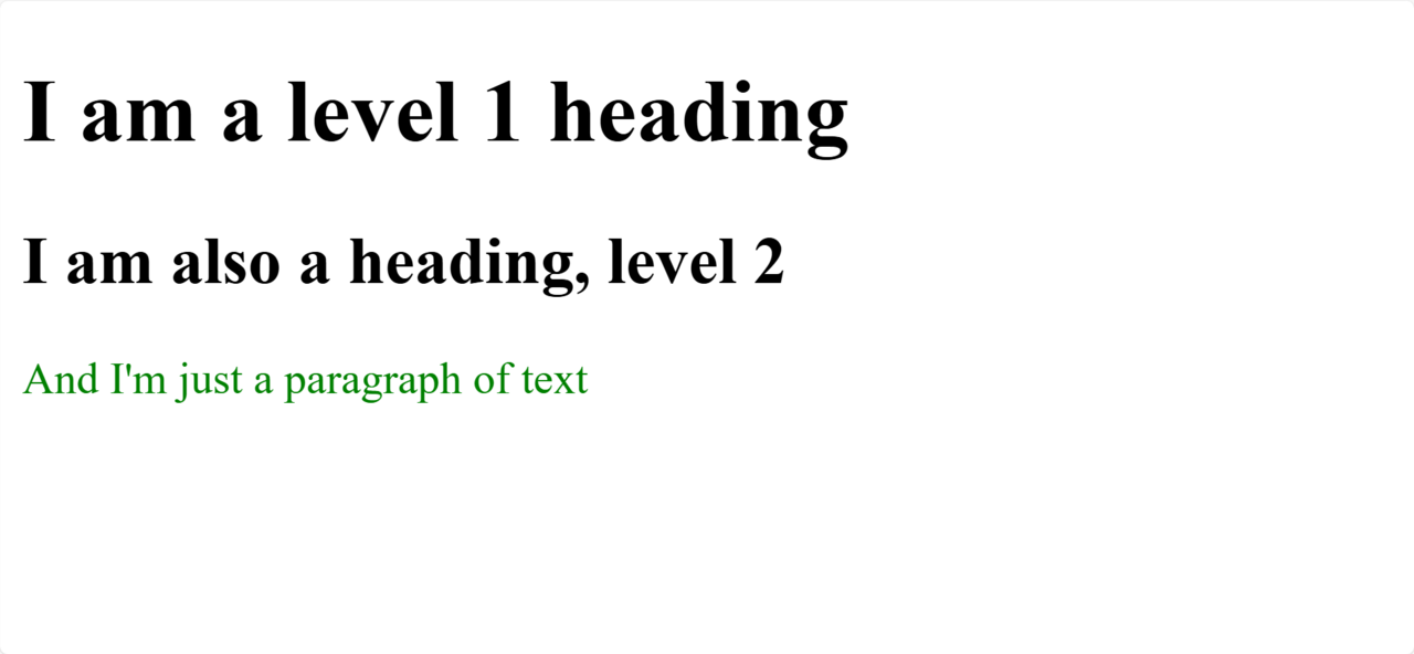 An image showing a piece of a web page with styled paragraph