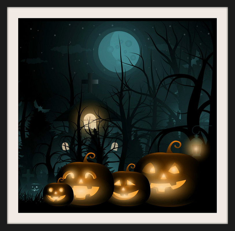 happy-halloween-background-and-scary-tree-pumpkin-vector-21614621