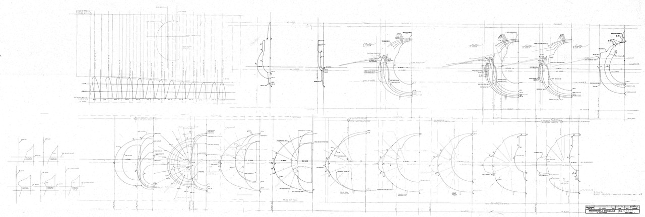 AV-8A LS 34 Cross Sections and Loft Lines - 1