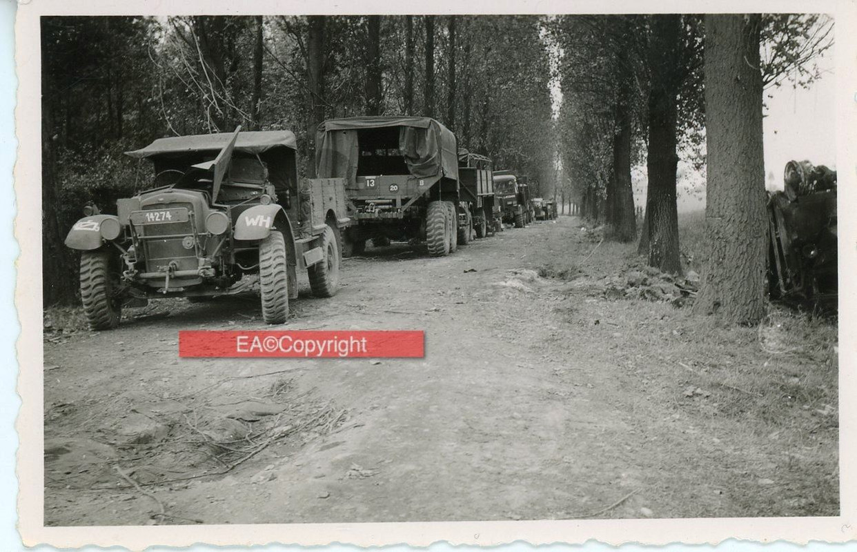 Beute PKW Auto Wagen Frankreich British Anhänger