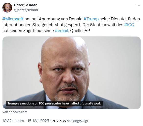 Peter Schaar zu US-Sanktionen gegen ICC