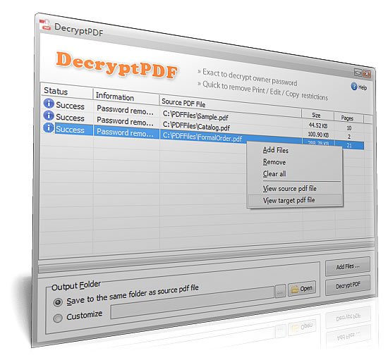 DecryptPDF 3.0.0 + Portable